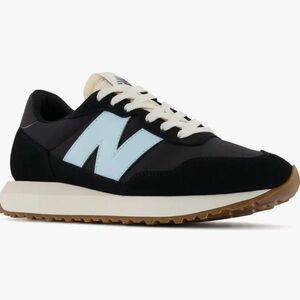New Balance Women's 237 Sneakers Shoes Black Bleach Blue Cream - 8.5